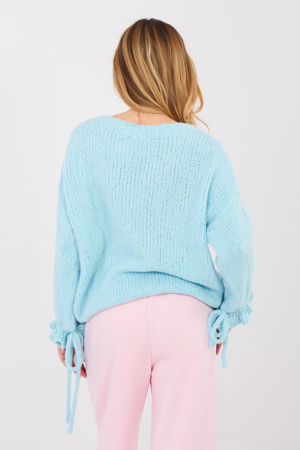 Pull femme Italy Moda Chandail Chandail — bleu