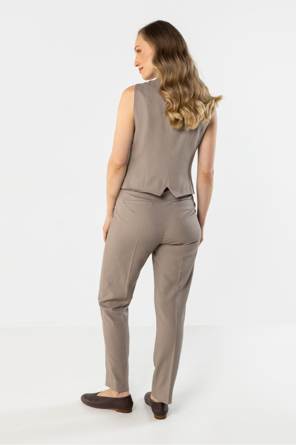 Chaussures à talons femme awama Pantalon Pantalon — beige