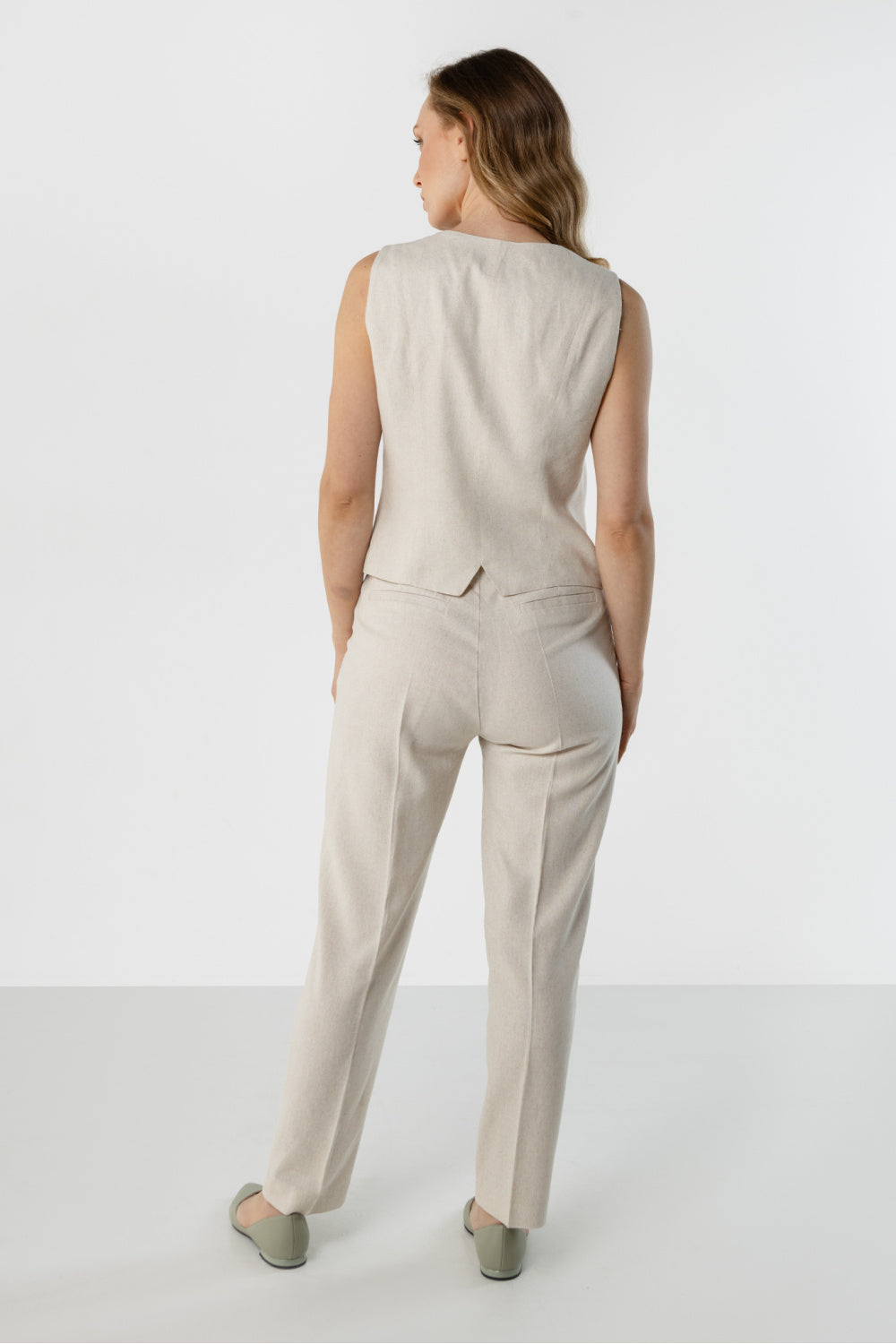 Chaussures à talons femme awama Pantalon Pantalon — beige