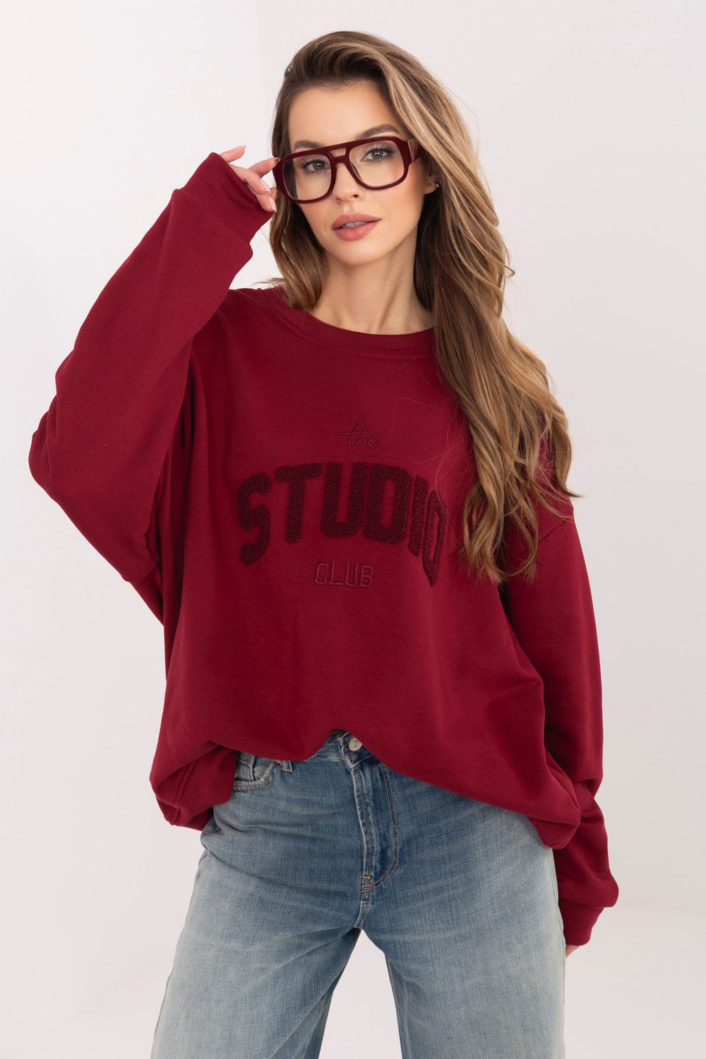 T-shirt femme Relevance Sweatshirt Sweatshirt — rouge