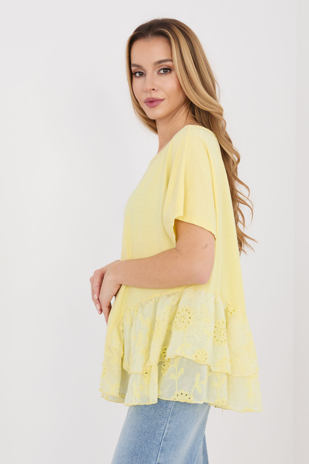 Blouse femme Italy Moda Chemisier Chemisier — jaune