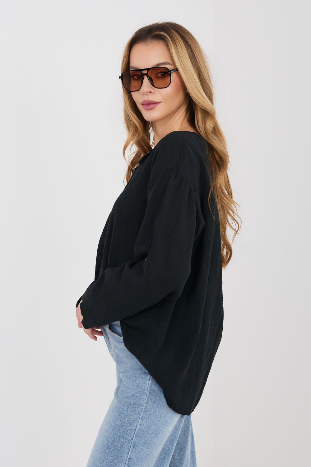 Blouse femme Italy Moda Chemisier Chemisier — noir
