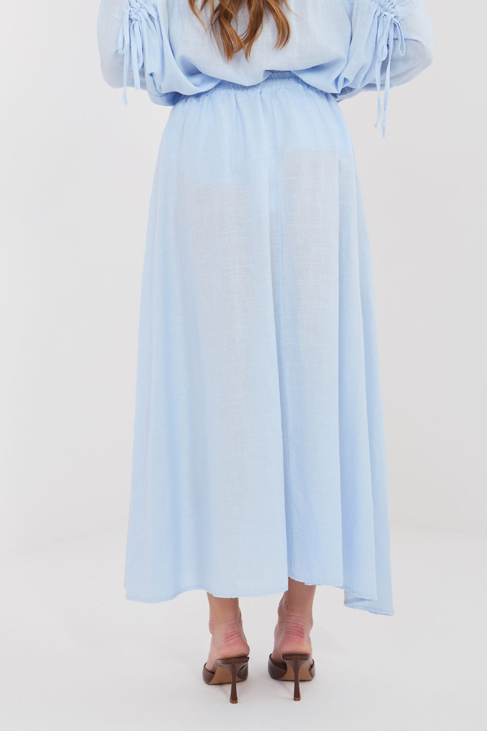 Jupe femme Italy Moda Longue Longue — bleu