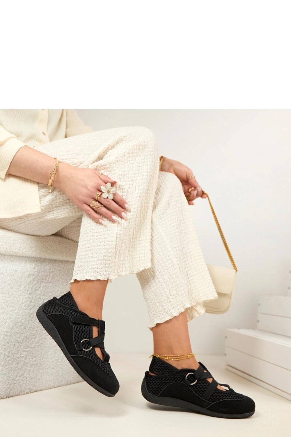 Ballerine femme Solea — noir