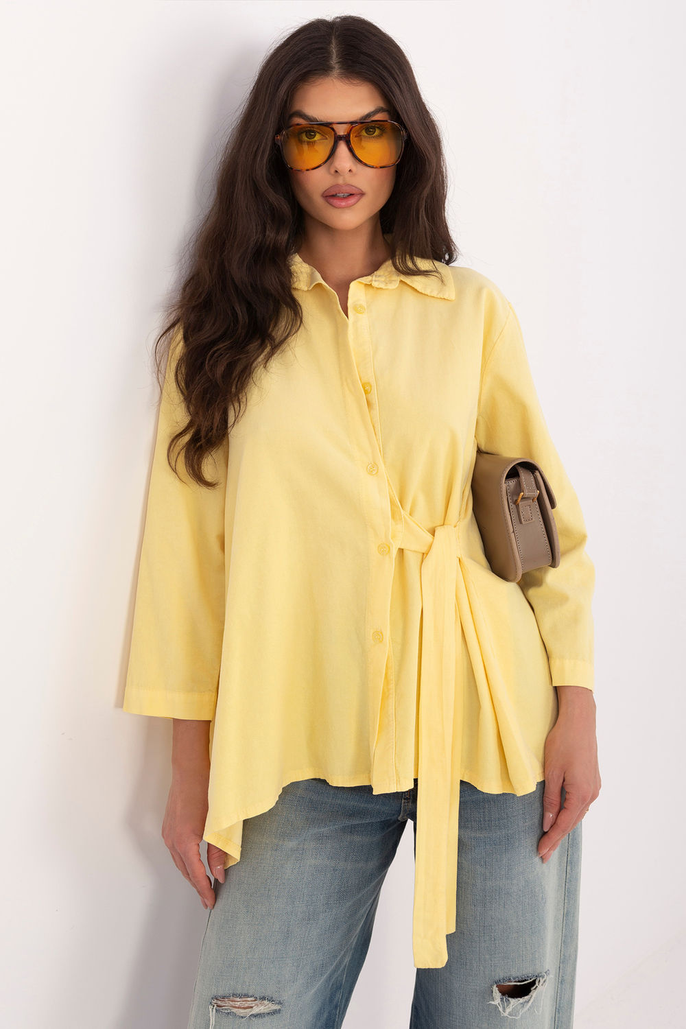 Blouse femme Rue Paris — jaune