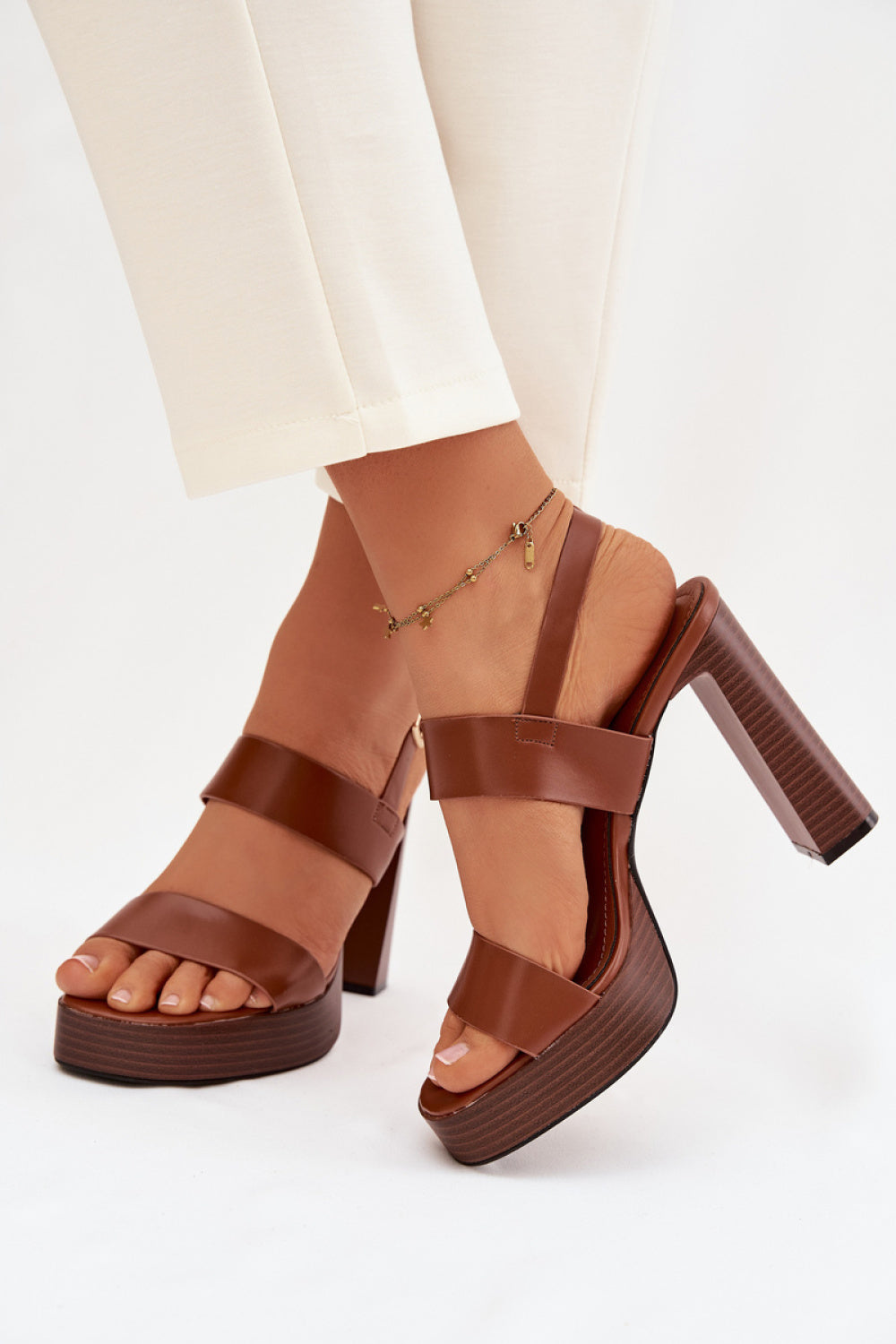 Sandales femme Step in style À Talons À — brun
