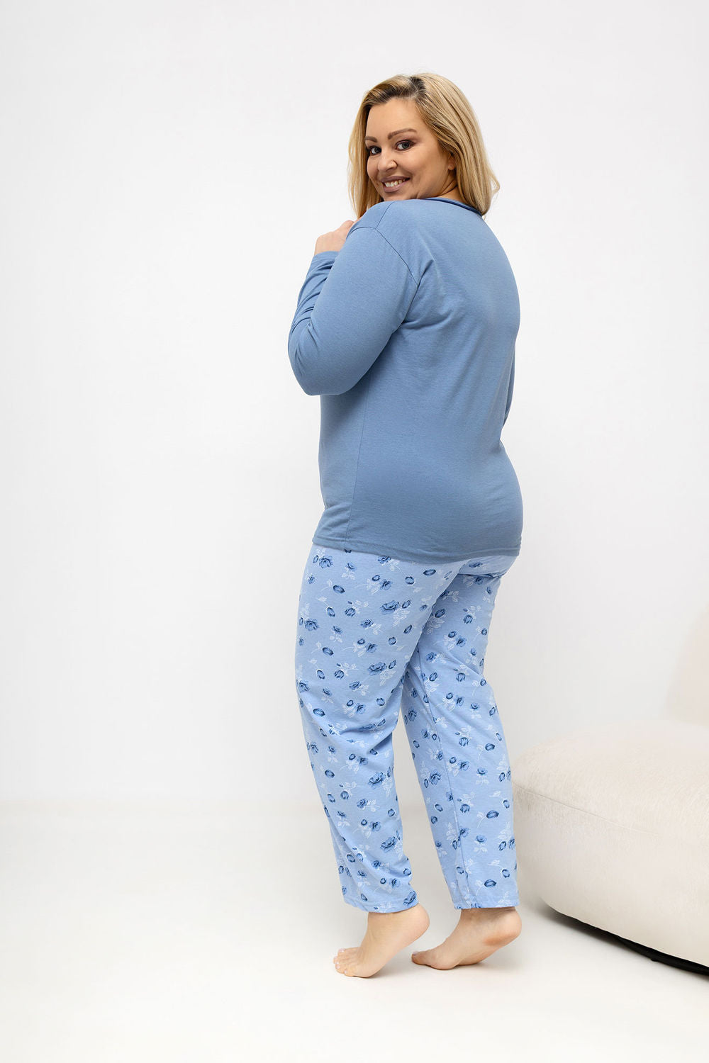 Pyjama femme Forever Pink Taille Plus Taille — bleu