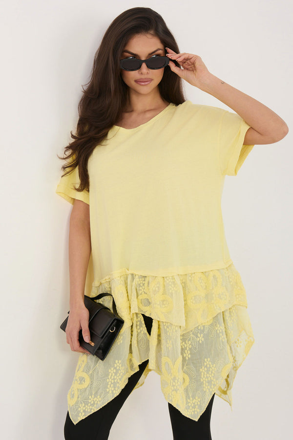 Blouse femme Italy Moda Chemisier Chemisier — jaune