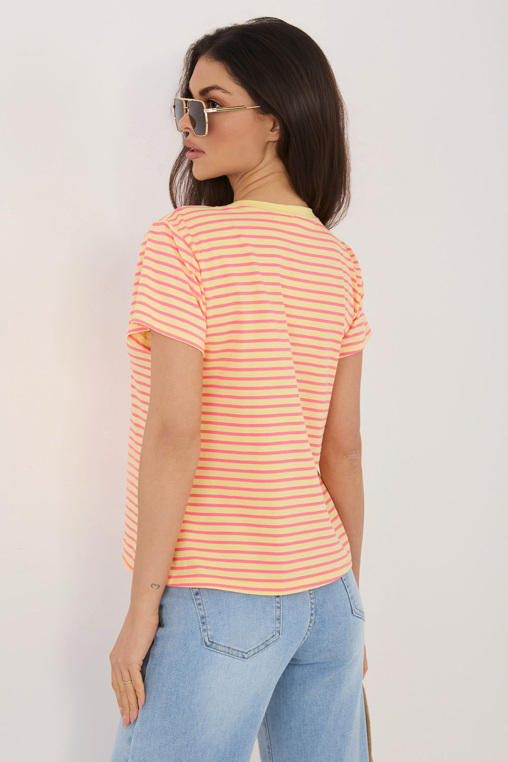 Blouse femme Italy Moda T Shirt T — jaune