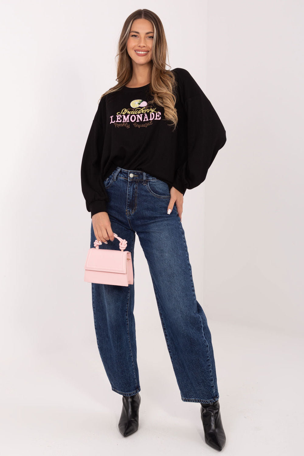T-shirt femme Rue Paris Sweatshirt Sweatshirt — noir
