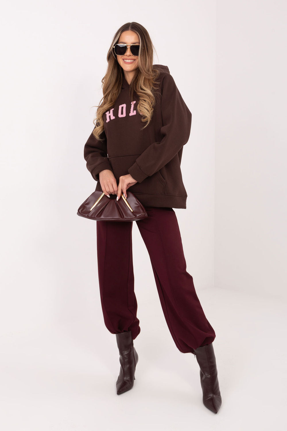 T-shirt femme Rue Paris Sweatshirt Sweatshirt — brun