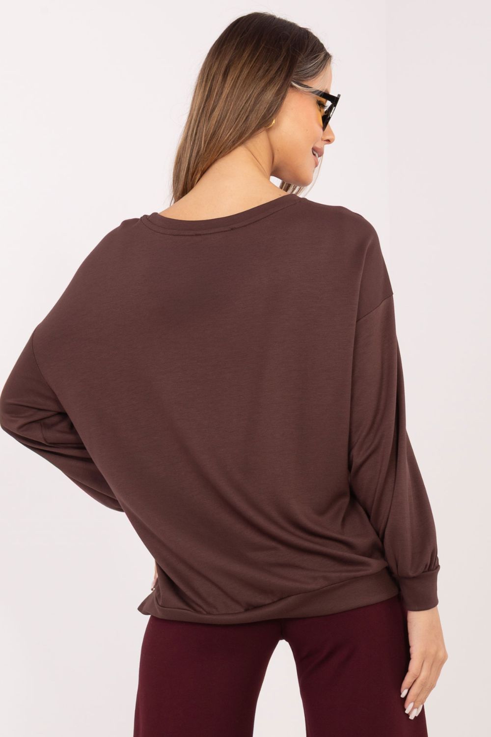 T-shirt femme Rue Paris Sweatshirt Sweatshirt — brun