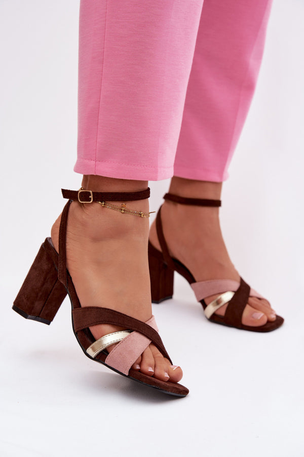 Sandales femme Step in style À Talons À — brun