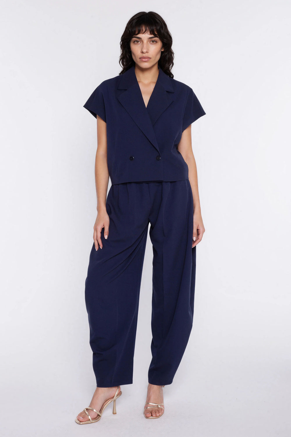 Chaussures à talons femme Nife Pantalon Pantalon — bleu marine