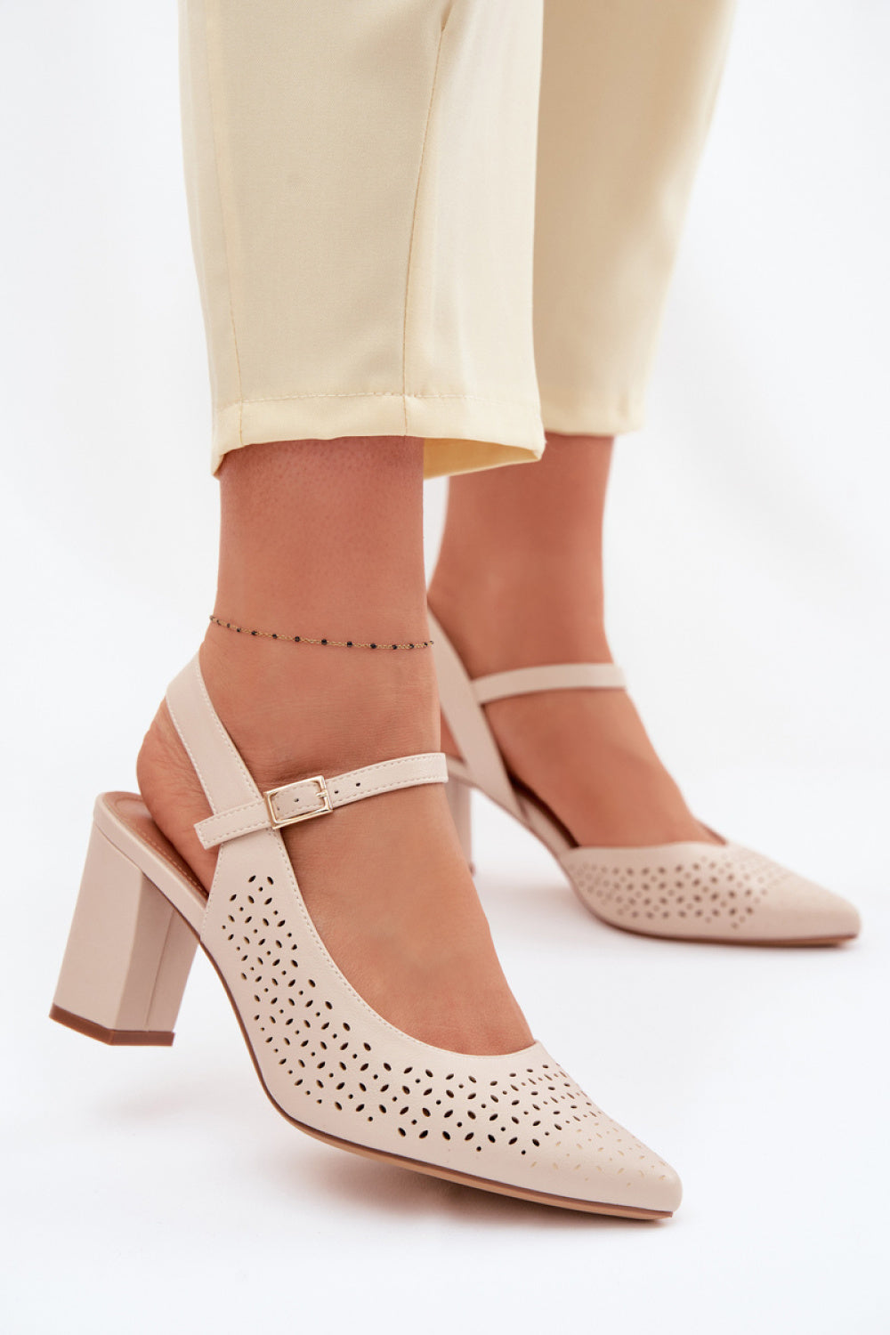 Sandales femme Step in style À Talons À — beige