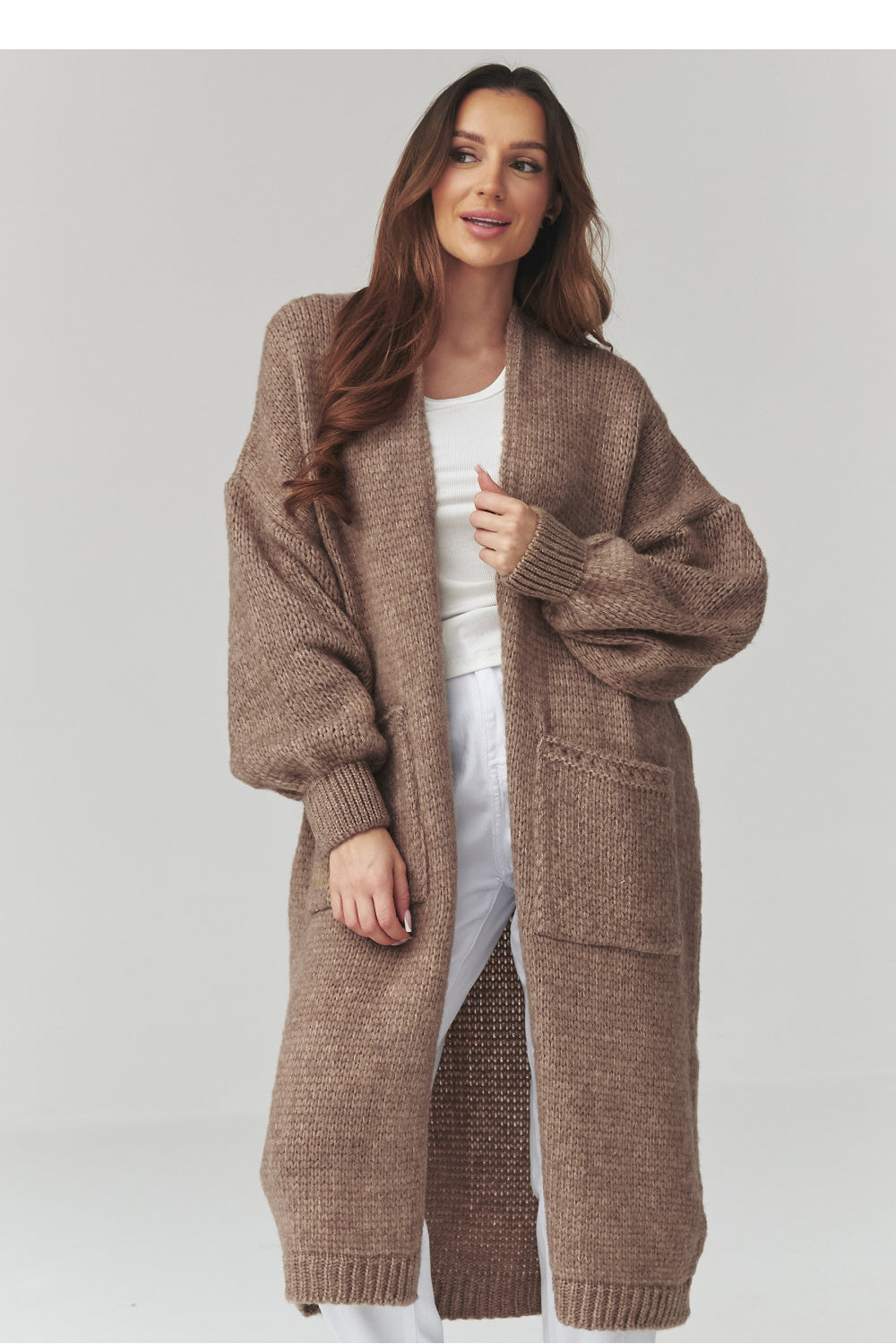 Cardigan femme Makadamia — beige