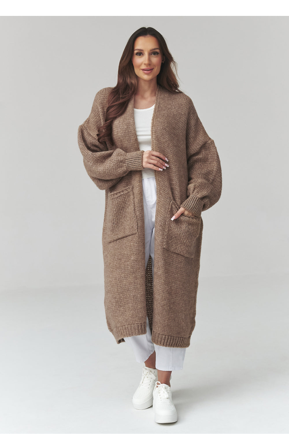 Cardigan femme Makadamia — beige