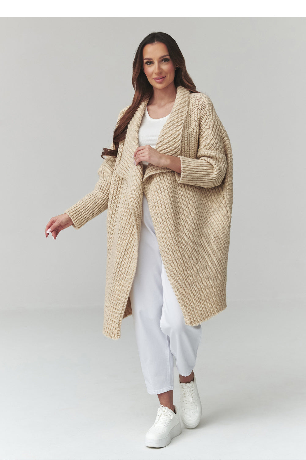 Cardigan femme Makadamia — beige