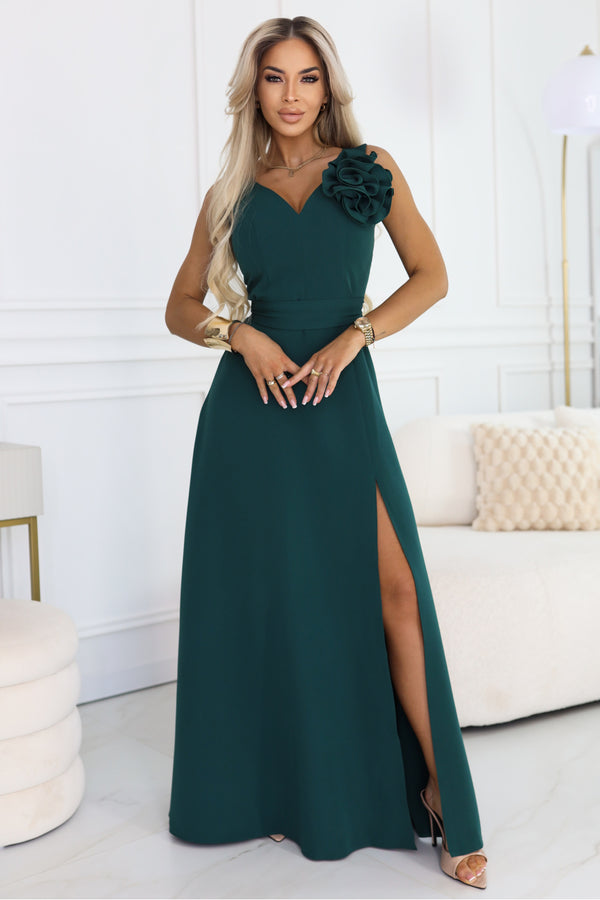 Robe femme Numoco Longue Longue — vert