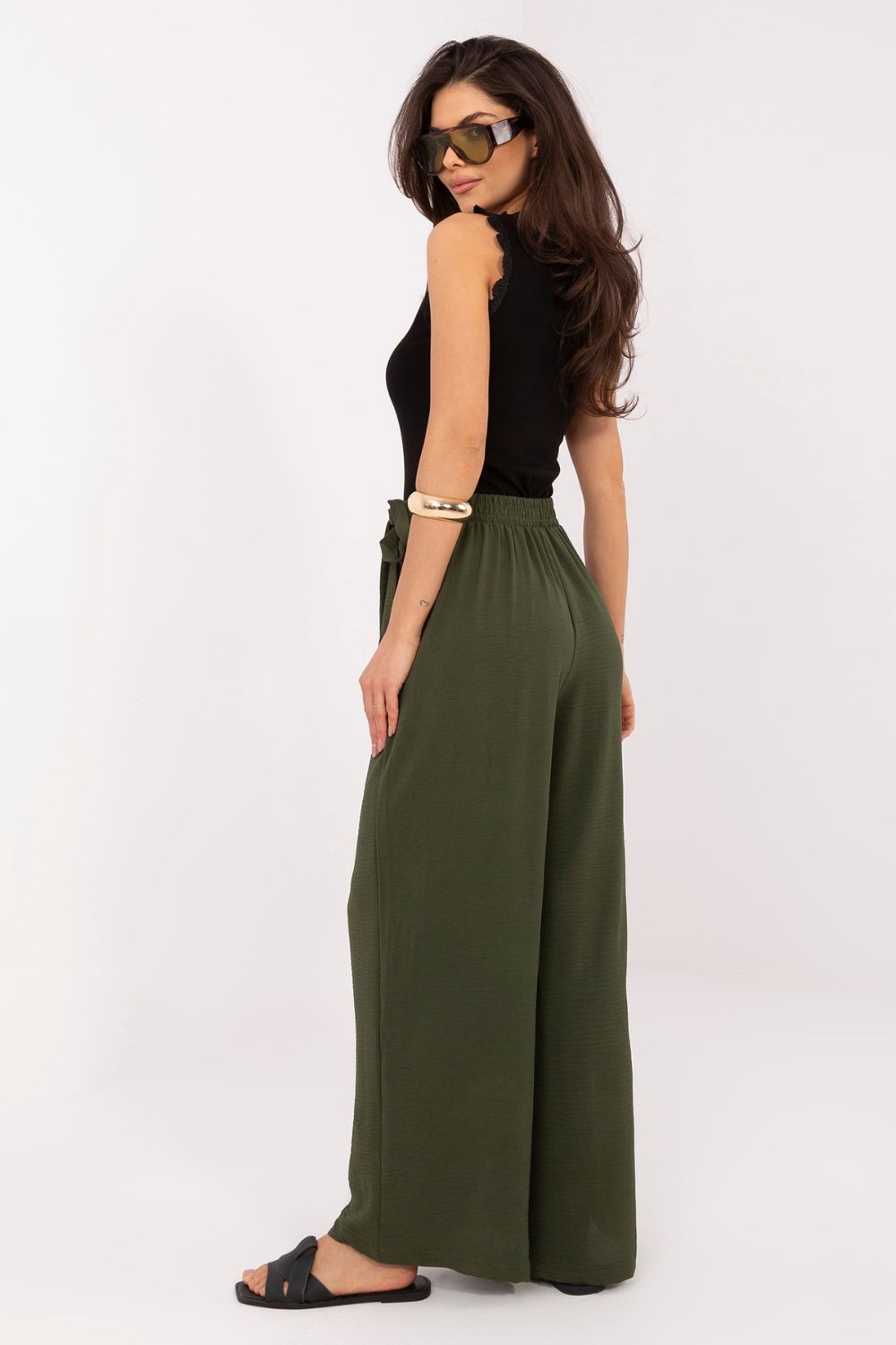 Chaussures à talons femme Factory Price Pantalon Pantalon — vert