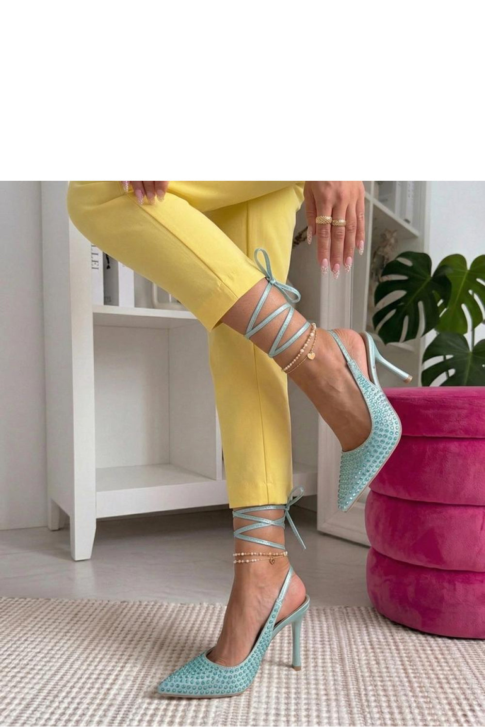 Chaussures à talons femme Solea Talons À Lacets — bleu