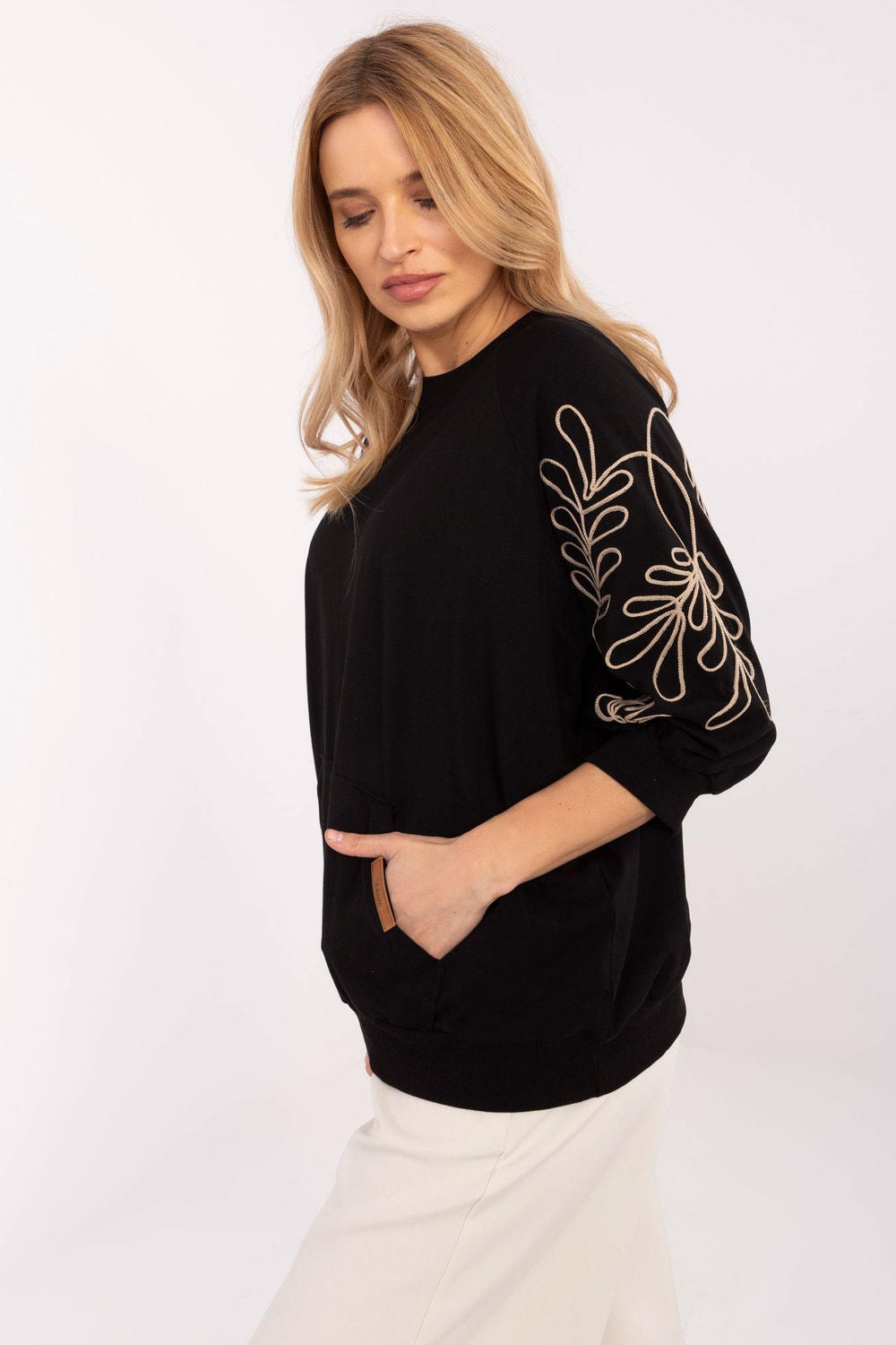 T-shirt femme Rue Paris Sweatshirt Sweatshirt — noir