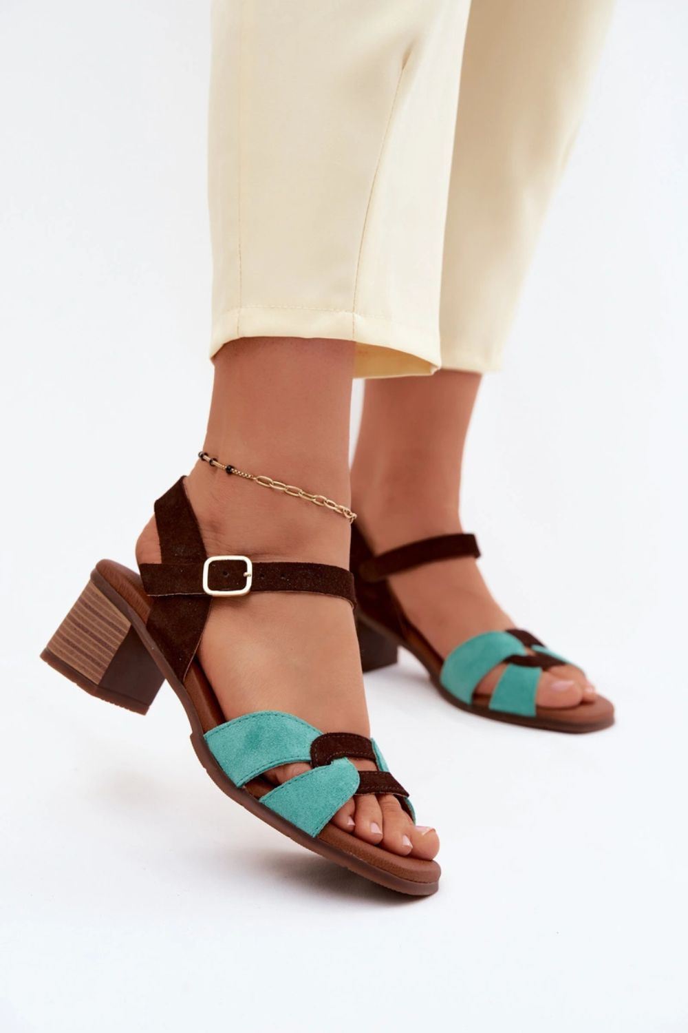 Sandales femme Step in style À Talons À — beige