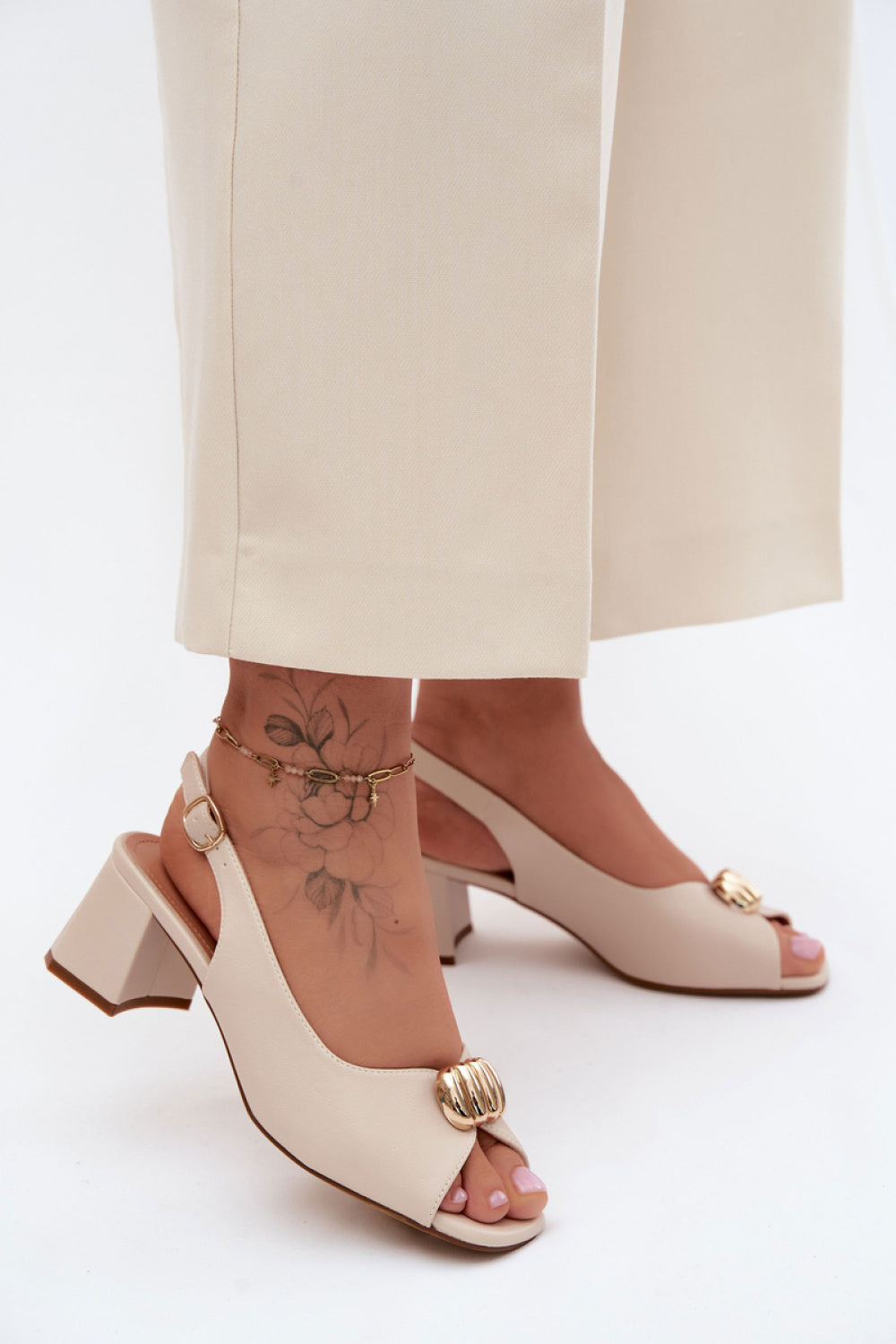 Sandales femme Step in style À Talons À — beige