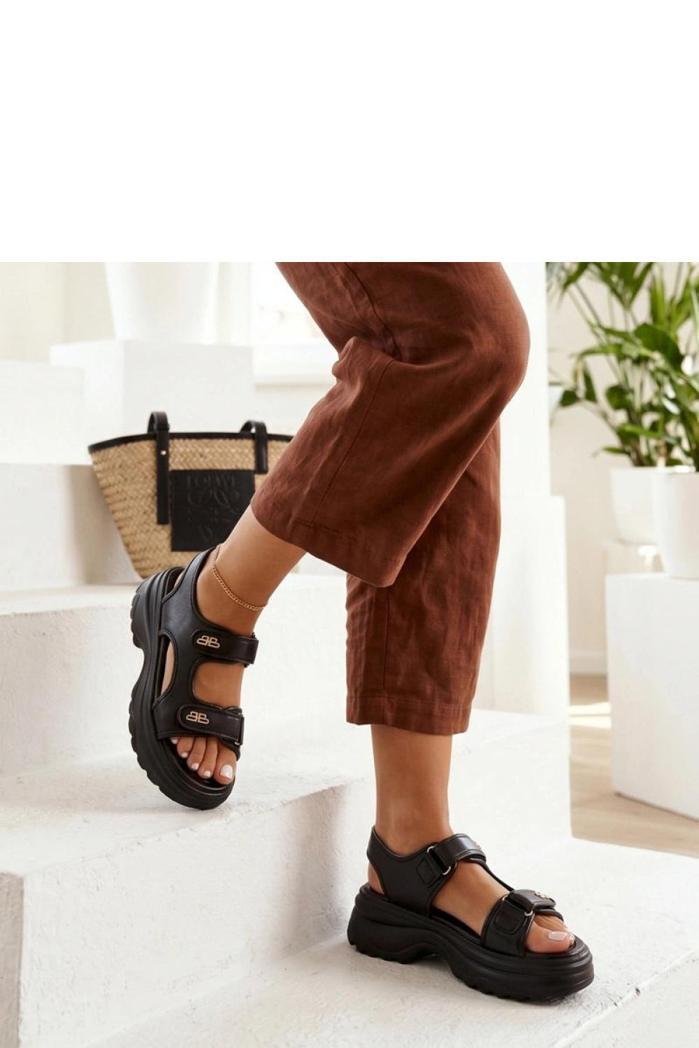 Sandales femme Solea À Plateforme À — noir