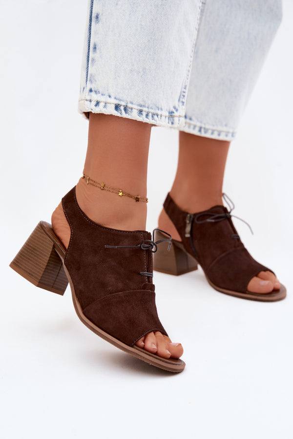 Sandales femme Step in style À Talons À — brun