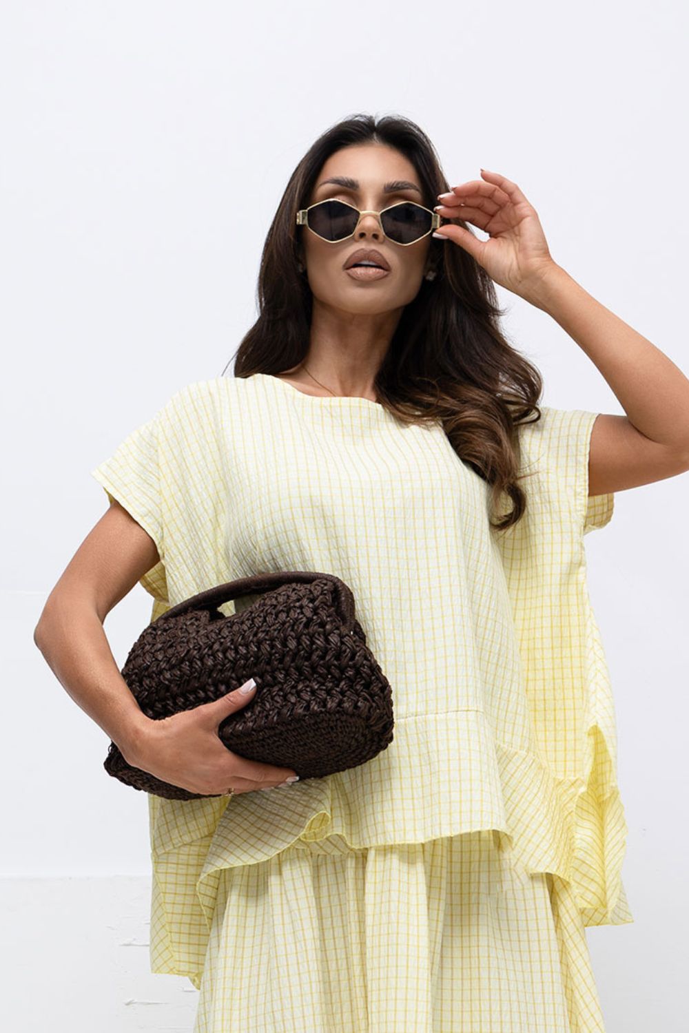 Blouse femme Italy Moda Chemisier Chemisier — jaune