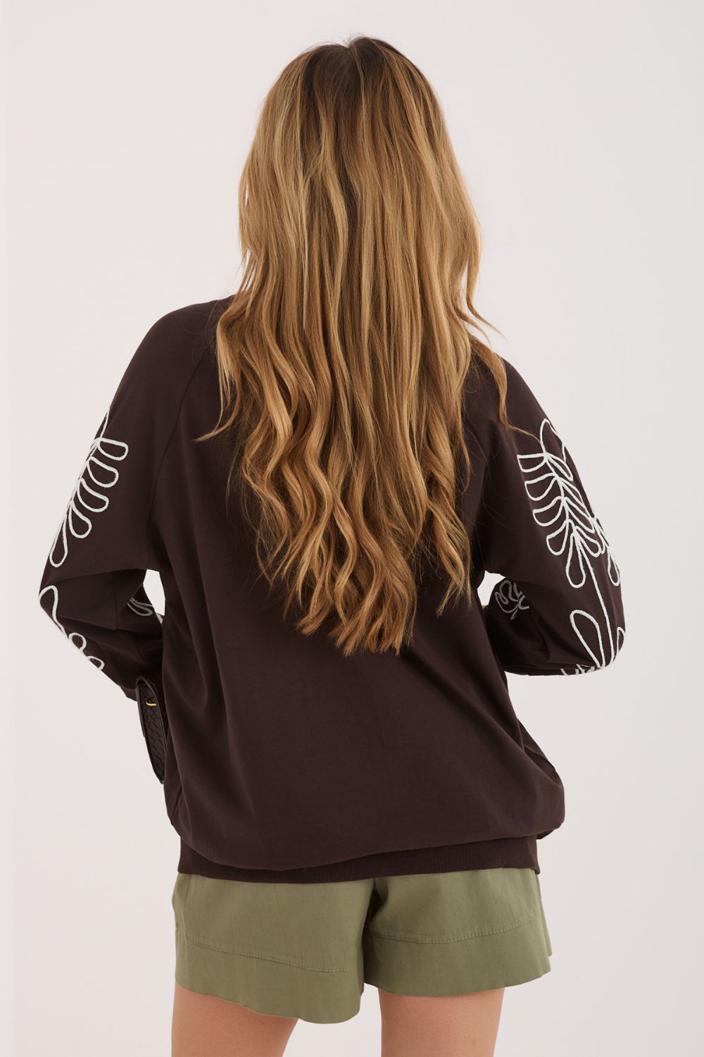T-shirt femme Rue Paris Sweatshirt Sweatshirt — brun