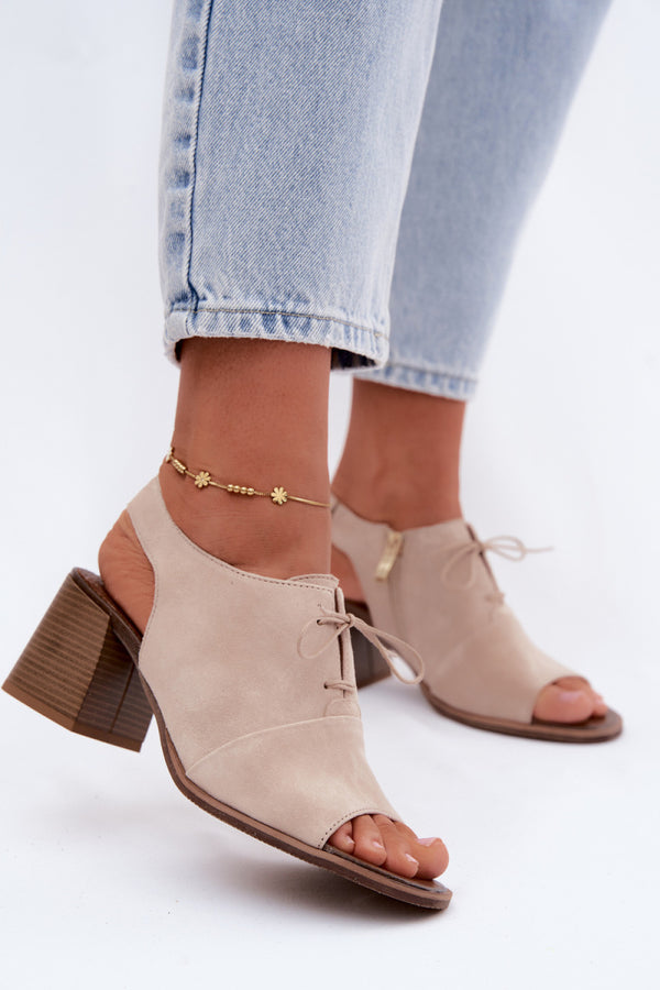 Sandales femme Step in style À Talons À — beige