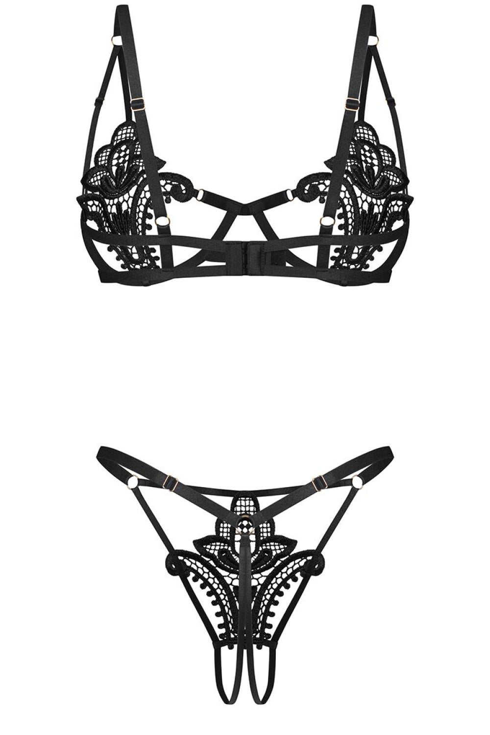 Ensemble lingerie femme Obsessive L Ensemble Sexy — noir