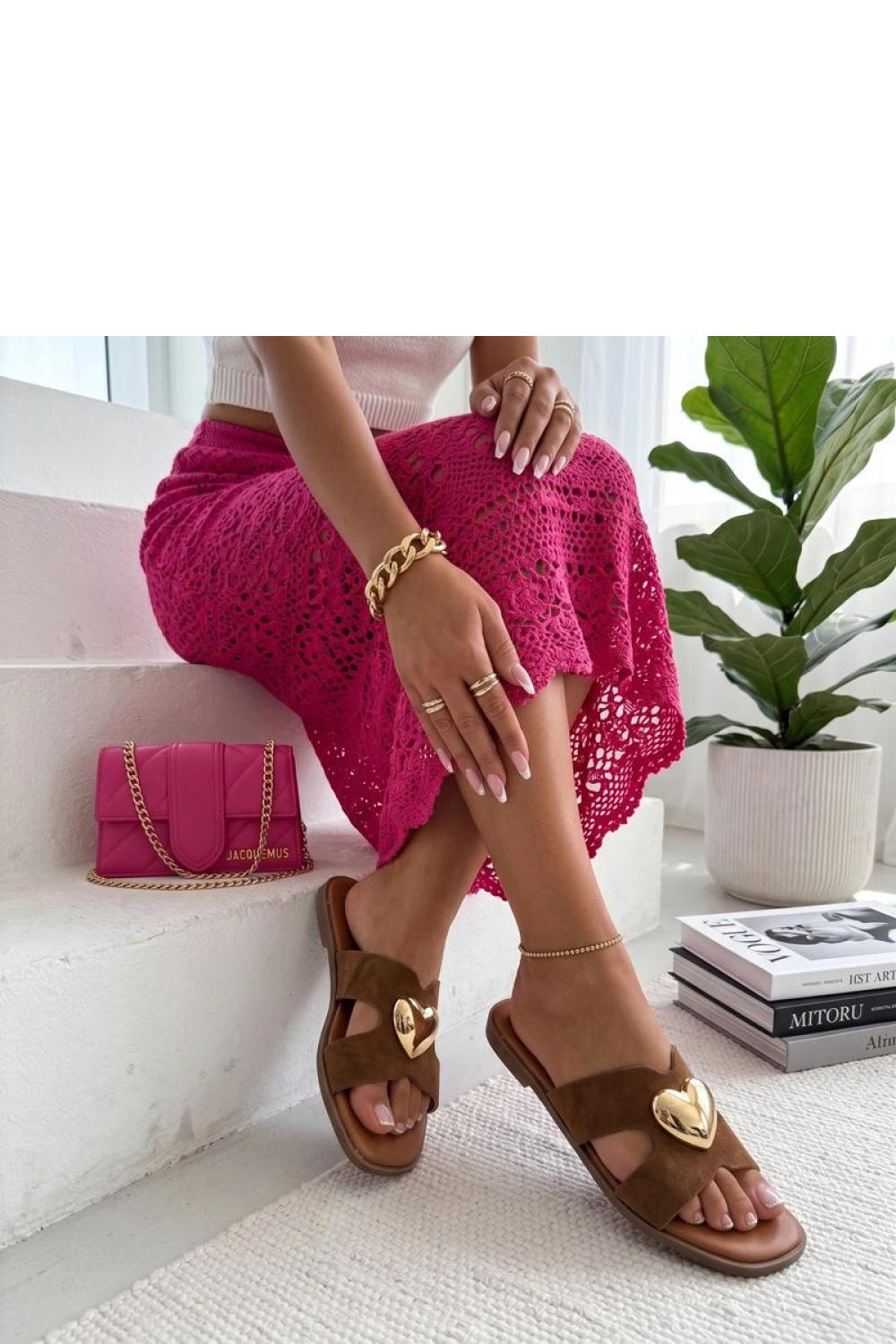 Sandales femme Solea Clacquettes Clacquettes — brun