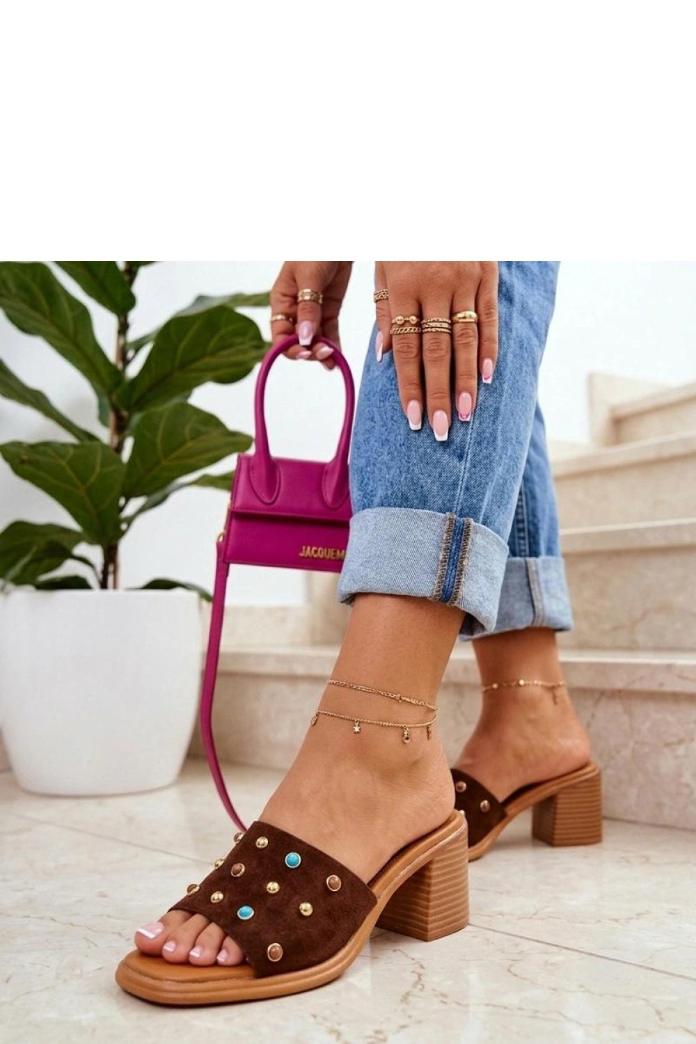 Sandales femme Solea Des Mules À — brun