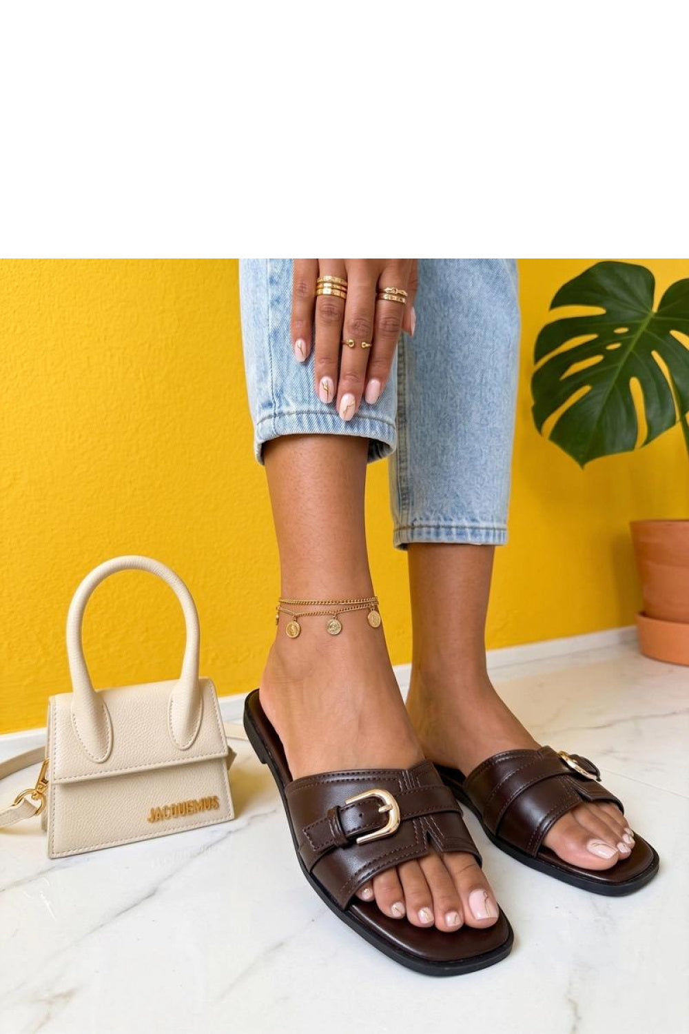 Sandales femme Solea Clacquettes Clacquettes — brun