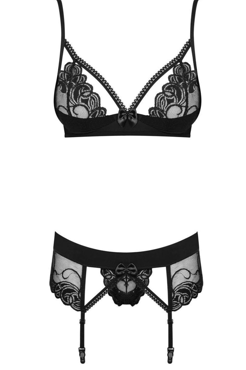 Ensemble lingerie femme Obsessive L Ensemble Sexy — noir