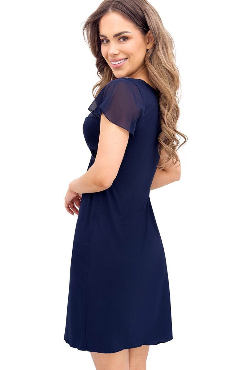 Nuisette femme Donna Chemise De Nuit — bleu marine