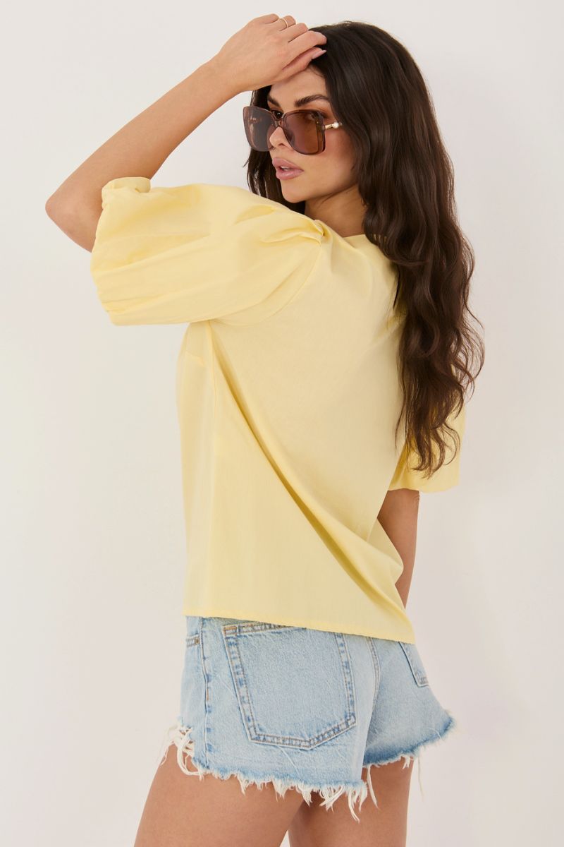 Blouse femme Italy Moda Chemisier Chemisier — jaune