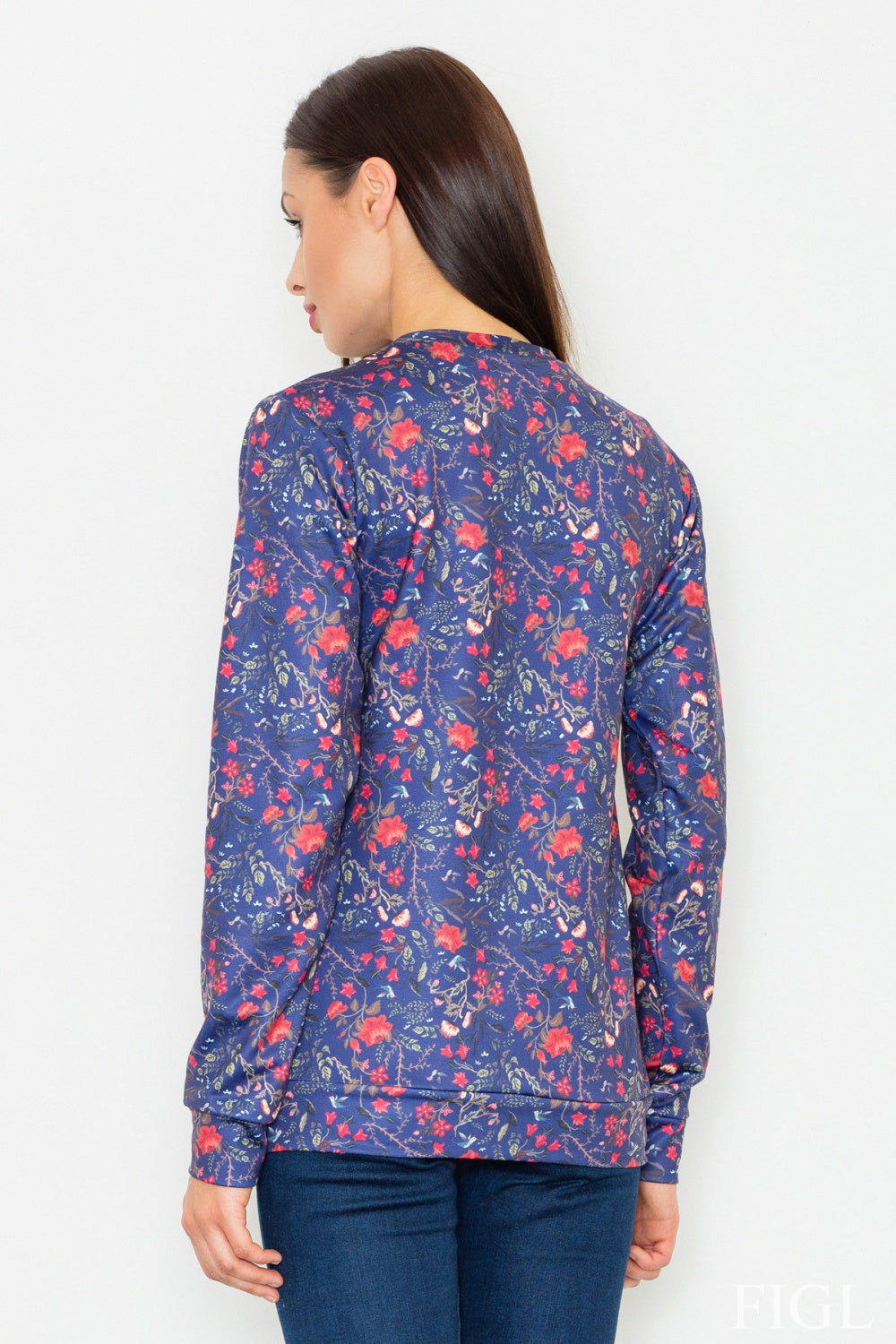 T-shirt femme Figl Sweatshirt Sweatshirt — bleu