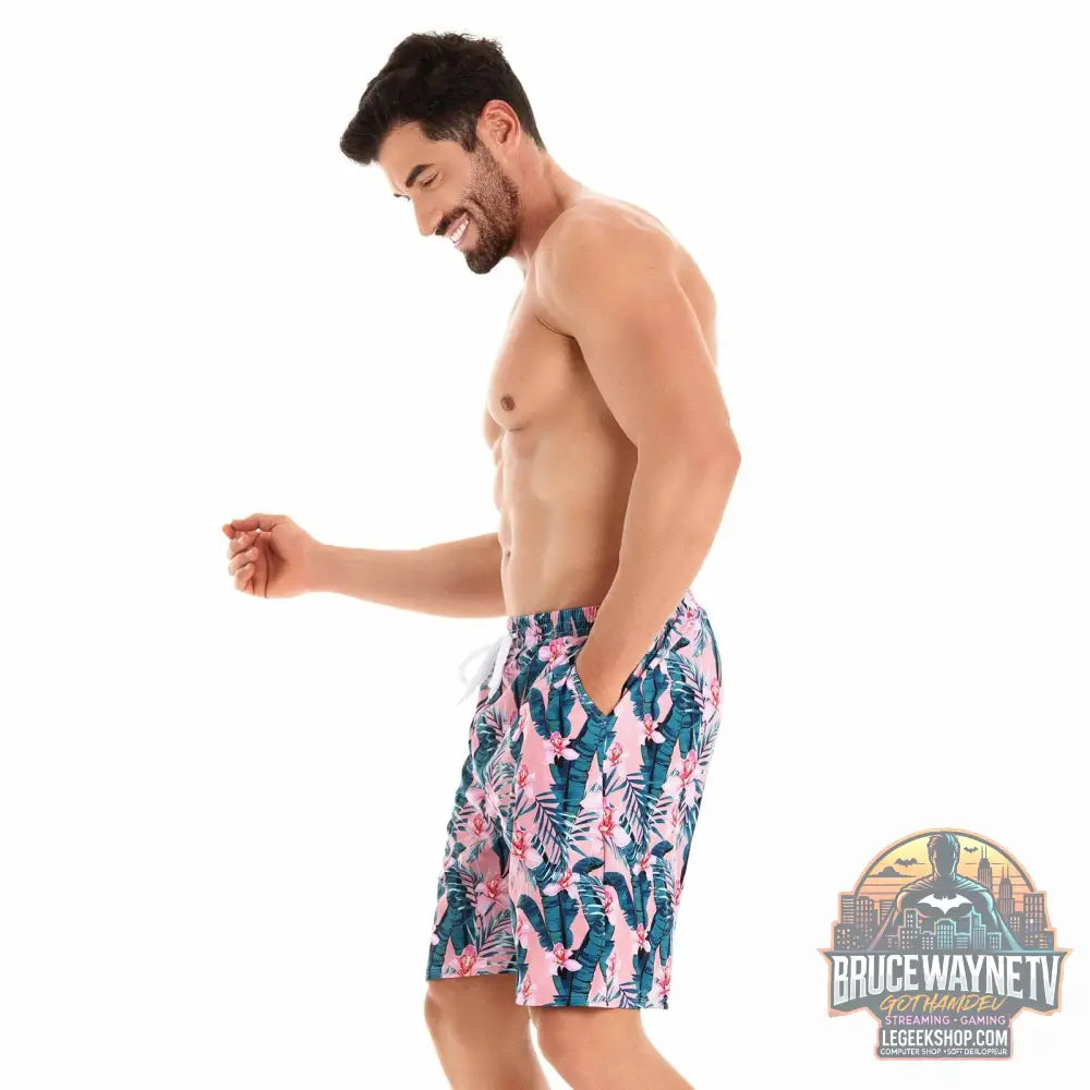 🩳 short de bain homme imprimé floral 🩳 - Legeekshop