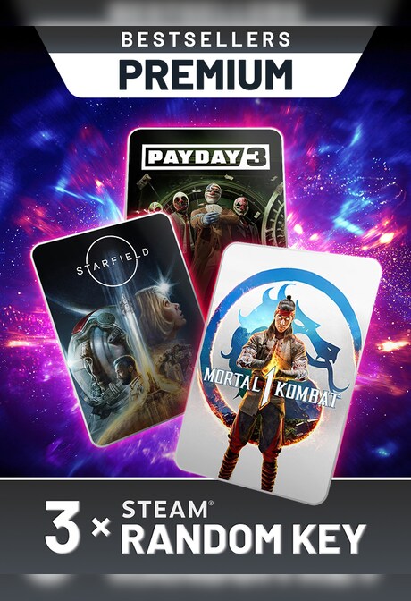 Bestsellers Random 3 Keys Premium (PC) - Steam Key - GLOBAL