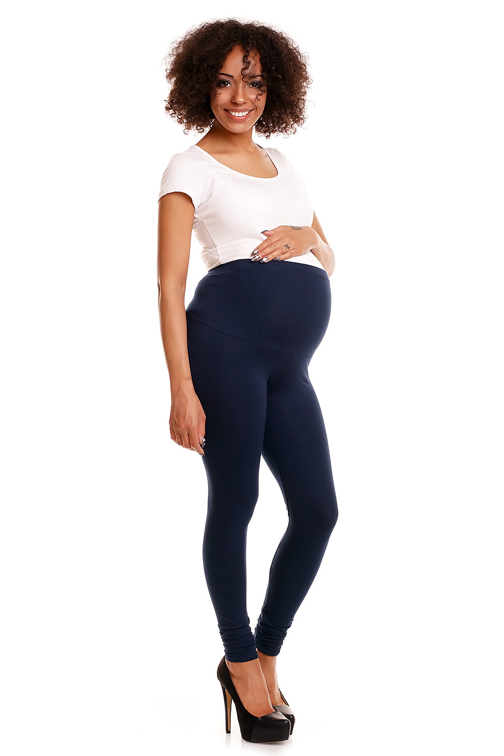 Legging grossese femme PeeKaBoo — bleu marine