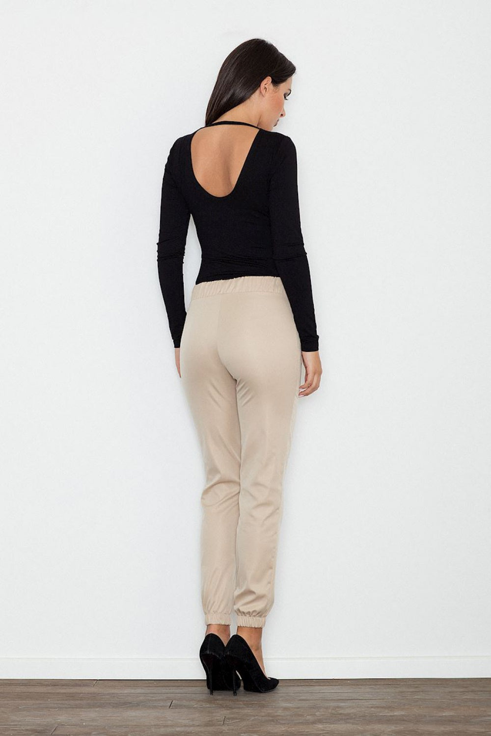 Chaussures à talons femme Figl Pantalon Pantalon — beige