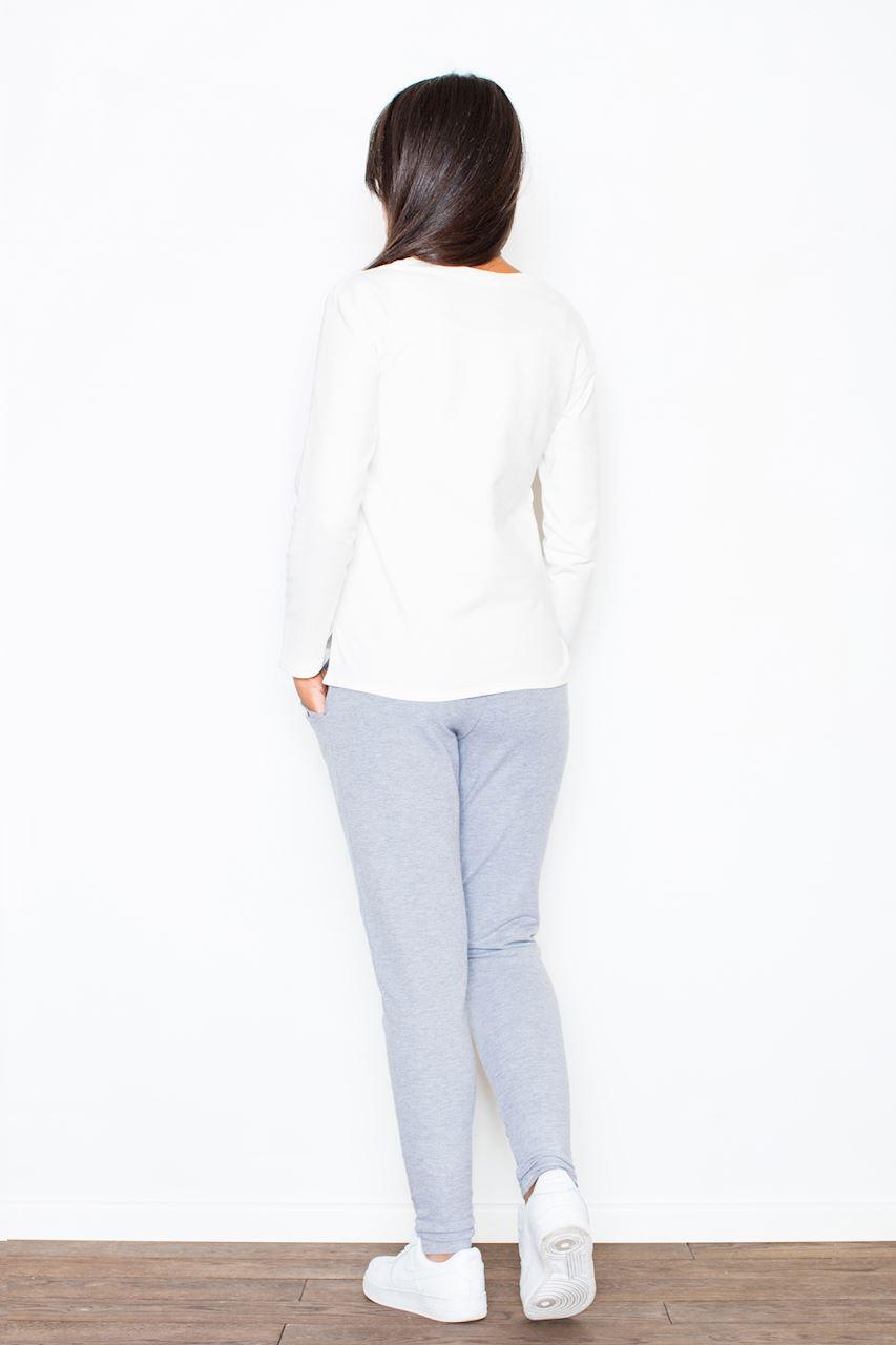Chaussures à talons femme Figl Pantalon Pantalon — gris