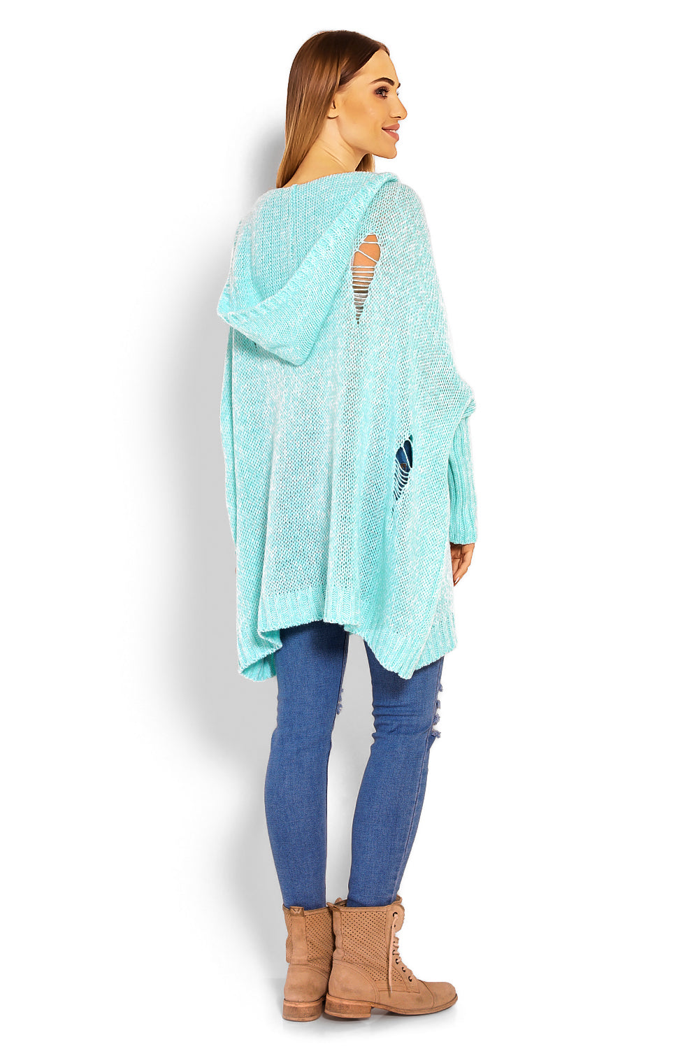 Pull femme PeeKaBoo Chandail Long Chandail — vert