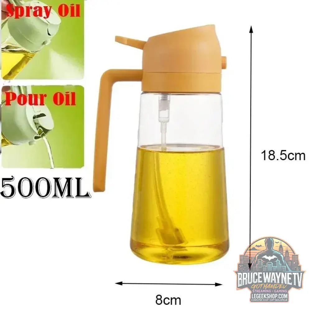 🥗 Bouteille de Pulvérisation d’Huile 2-en-1 | Distributeur & Spray pour Cuisine, BBQ & Pique-Nique 🌿🔥 - Legeekshop