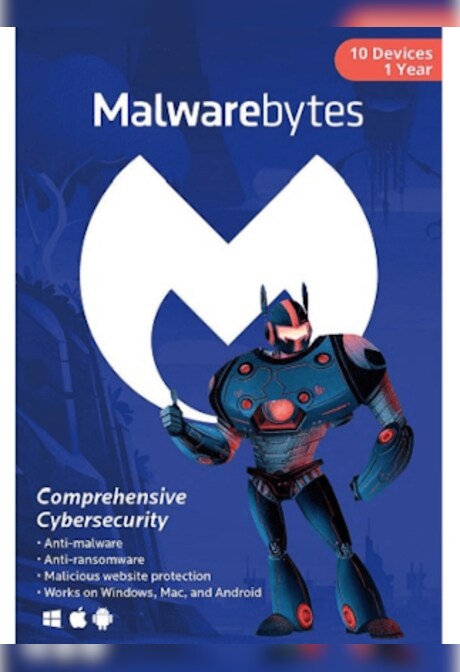 Malwarebytes Anti-Malware (PC, Android, Mac) 10 Devices 1 Year - Malwarebytes Anti Malware Key - GLOBAL