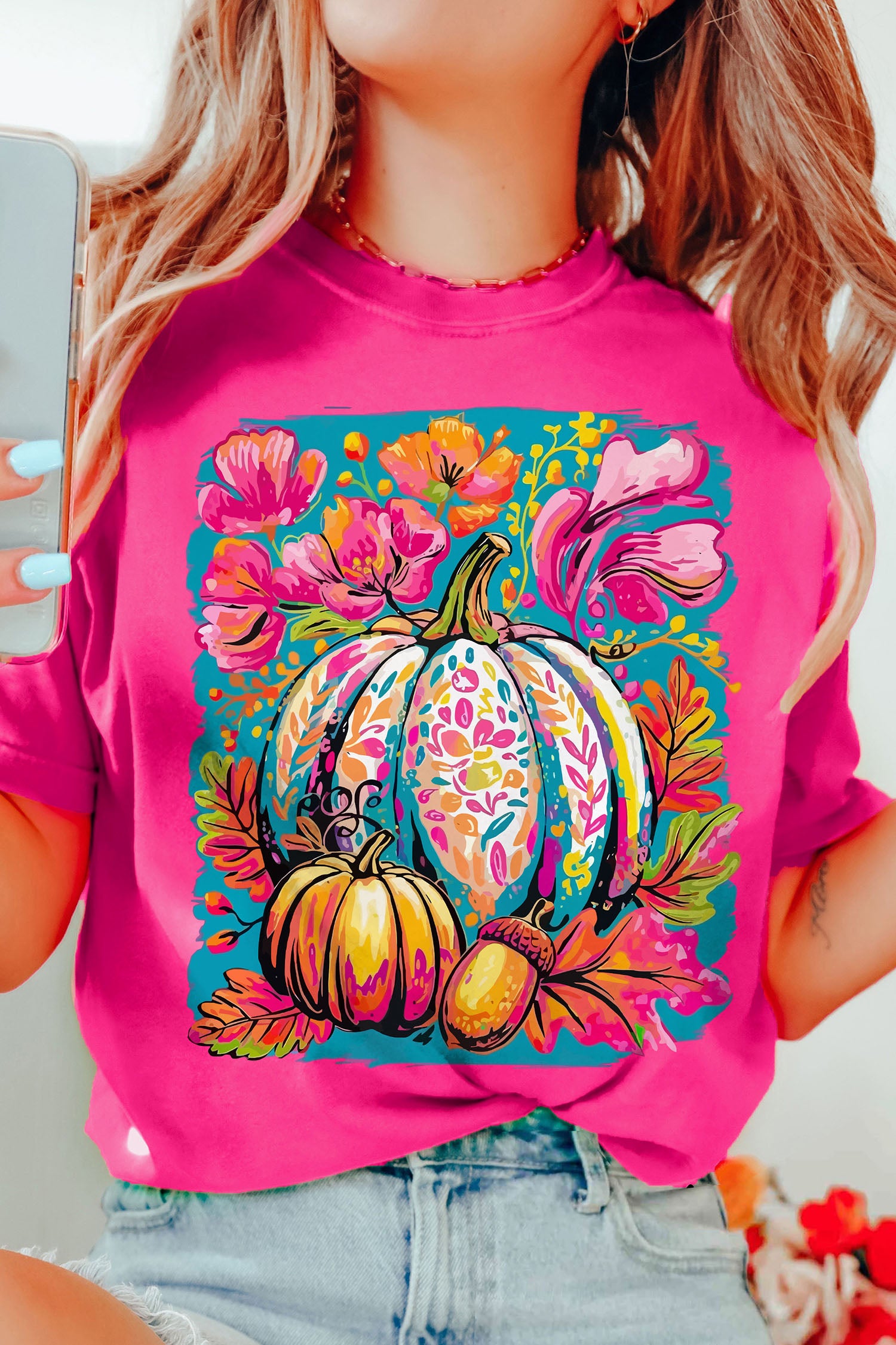 T-shirt femme floral
